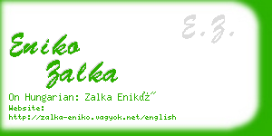 eniko zalka business card